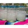 Dos Sueños Mexican Hand Blown Drinking Glasses - Aqua Rim - 14oz - Set of 4 - 3 of 4