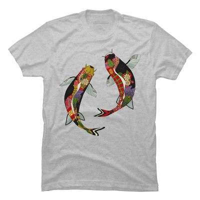 Men's Design By Humans Koi By Scrummy T-shirt - Athletic Heather - Medium :  Target