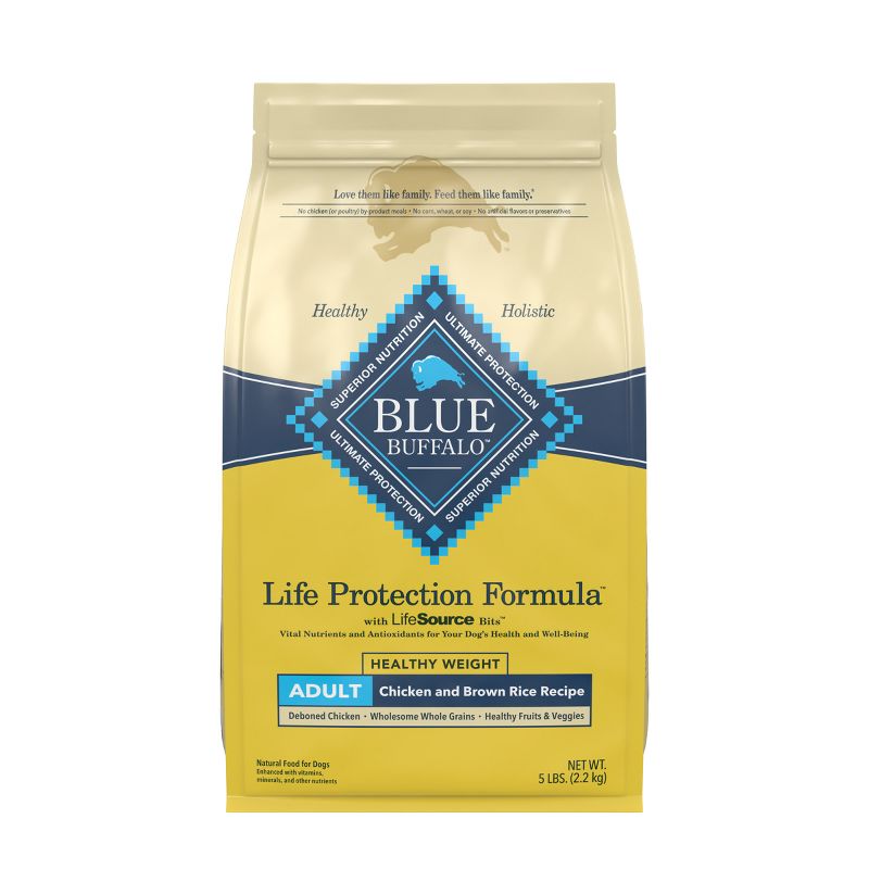 Blue Buffalo Life Protection Formula Natural Adult Healthy Weight Dry Dog Food Chicken and Brown Rice, 1 of 13