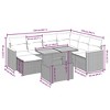 vidaXL Garden Sofa Set Black, Cream White - 3 of 4