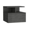 Lycvki Wall Mounted Nightstand with Single Drawer and 2-Tier Shelf - 2 of 4