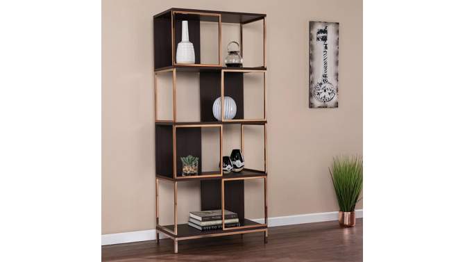71.75&#34; Sionwark Modern Etagere Brown/Champagne - Aiden Lane, 2 of 11, play video