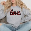 Simply Sage Market Women's Graphic Sweatshirt Buffalo Plaid Love - 2 of 3