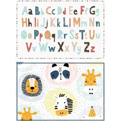 Alphabet and Zoo Animals Placemat Set of 2 - A & A Story