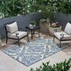 FONTOI Woven Area Rugs, Floor Mat Carpet, Indoor and Outdoor Geometric Rugs for Home Living Room Backyard Patio Deck, Multicolored, 84"*0.16"*63" - 4 of 4