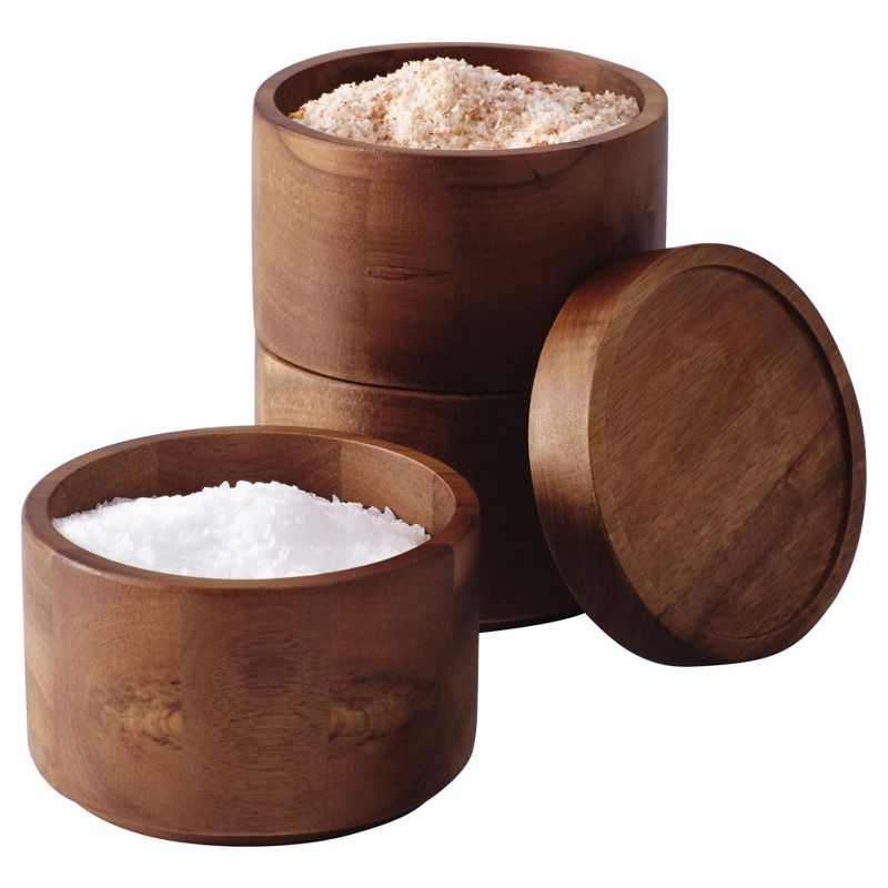 Rachael Ray Wooden 3-Tier Stacking Salt Box, 1 of 4
