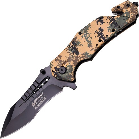 Mtech Usa Linerlock Spring Assisted Folding Knife, 3.5 Purple Blade,  Mt-a907pe : Target