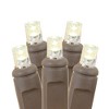 Novelty Lights Christmas Warm White LED Icicle Lights on Brown Wire 70 Bulbs - 2 of 2