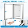 House Window,4 Gear Opening Position Adjustment Roof Window, 5 mm Reinforced Glass Casement Window with Pull Down Magnetic Mesh - 4 of 4