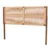 bali & pari Holitz Modern Bohemian Walnut Brown Finished Bayur Wood Queen Size Headboard - 2 of 4