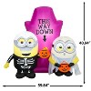 Gemmy Airblown Inflatable Minions Halloween Scene Universal , 5 ft Tall, Multicolored - 3 of 4