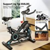 Pooboo Indoor Cycling Bike Stationary Exercise Bikes Home Cardio Workout Bicycle Machine 350lb Flywheel Weight 40lbs - 2 of 4