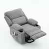 GDFStudio Naya Modern Remote-Controlled Heating and Massage Assistive Upholstered Recliner Chair - 2 of 4