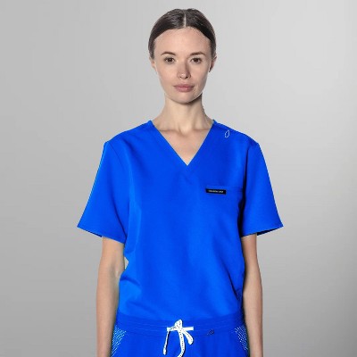 Women's Bari Single Chest Pocket Scrub Top