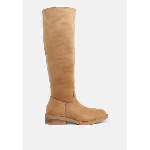 Chiru Round Toe Microfiber Calf Boots Women - 1 of 4