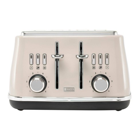 Cotswold II 4-Slice Wide Slot Toaster - Putty