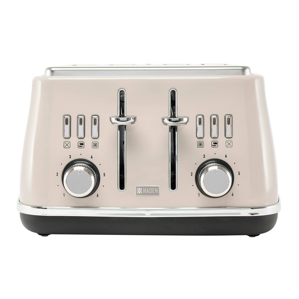 Cotswold II 4-Slice Wide Slot Toaster - Putty