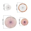Unique Bargains Round Pattern Decoration Hanging Paper Fans Party Set 8 Pcs - 2 of 4