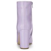 Allegra K Women's Halloween Pointed Toe Zip Chunky Heels Ankle Boots - 4 of 4