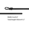 Elerevyo Women's Faux Leather Skinny Belt for Dress Adjustable Knotted Thin Waist Belts - 3 of 4