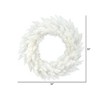 Vickerman Artificial Sparkle White Spruce Wreath - 3 of 4