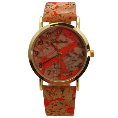 Olivia Pratt Cork Style Strap Women Watch