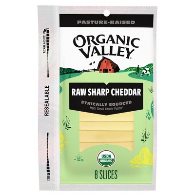 Organic Valley Organic Sliced Cheddar Cheese - 6oz/8ct