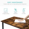 Kitchen Table with Benches, Dining Table Set for 4,Rectangular Dining Table Set for Small Space Apartment Studio - 4 of 4