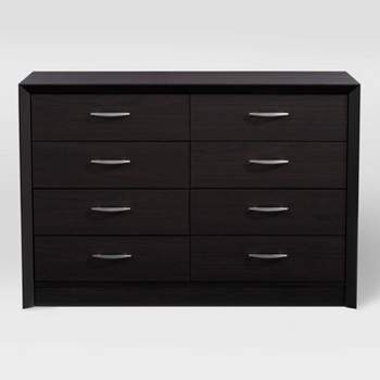 HEMNES 8-drawer dresser, dark gray stained, 160x95 cm (63x373/8