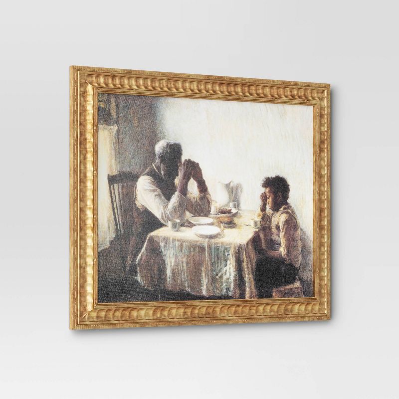 20&#34; x 16&#34; The Thankful Poor by Henry Ossawa Tanner Vintage Framed Wall Cotton Canvas Gold - Threshold&#8482;, 4 of 6
