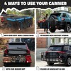 Mockins Cargo Basket Hitch Mount Carrier 60"x20"x6" Basket, 16 Cubic-ft Bag, Black/Blue - 2 of 4