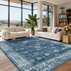 Area Rugs Washable Non-Slip Low Pile Ultra Soft Indoor Under Table Area Rug Carpet for Bedroom Living Room - 3 of 4