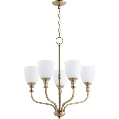 Quorum Lighting Richmond 5-Light Aged Brass Chandelier