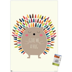 Trends International Andy Westface - Porcupine Give Me A Hug Unframed Wall Poster Prints - 1 of 4