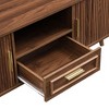 ORRD Mid-Century Modern Coffee Table with Tambour Doors - Walnut 6-Compartment Storage Table for Living Room - 4 of 4