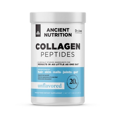 Ancient Nutrition Unflavored Collagen 14 Servings Peptides Powder - 9.8oz