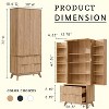 SinCiDo 72" Pantry Cabinet, Kitchen Pantry Storage Cabinet, with 10 Door Shelves & 2 Drawers, Wood Cupboard for Kitchen & Living Room - 2 of 4