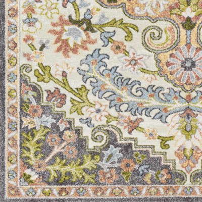 Wamuran Floral Traditional Multicolor Medium Pile Area Rug 6'7" x 9'