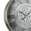 21" Hereford Transitional Round Wall Clock Silver - A&B Home - 3 of 4
