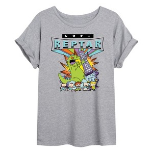 Women's - Rugrats - Reptar Wretch Oversized Graphic T-Shirt - 1 of 4