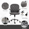 Mshliw Teddy Fleece Home Office Desk Chair with Button Tufted Back, Padded Armrests, Adjustable Height, Tilt Function and Swivel Wheels - 4 of 4