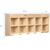 ECR4Kids 10-Section Hanging Coat Locker with Shelf - 2 of 4