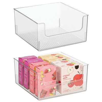 mDesign Kitchen Plastic Storage Organizer Bin with Open Front : Target