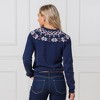 Hope & Henry Women's Long Sleeve Fair Isle Raglan Sweater - 3 of 4