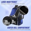 Vizari Solano Soccer Backpack With Ball Compartment and Vented Ball Pocket and Mesh Side Cargo Pockets for Adults and Teens - 3 of 4