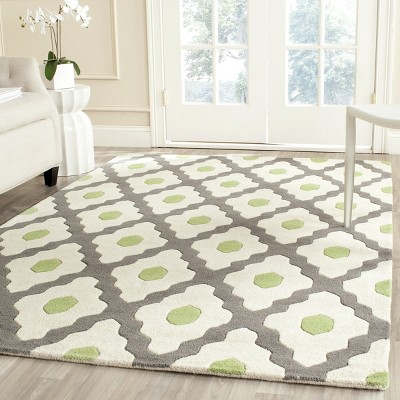 Handmade Multicolor Tufted Wool Area Rug 5' x 8'