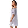 Riviera Sun Womens Off Shoulder Short Dress w/Embroidery - Sundress Bathing Suit Cover Up - 2 of 3