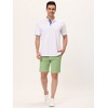 Lars Amadeus Men's Shorts Summer Solid Color Flat Front Walk Chino Shorts - 3 of 4