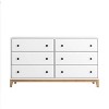 Prepac Nordik 6 Drawer Bedroom Dresser White/Oak - 4 of 4