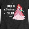 Girls' - Disney - Full Of Christmas Cheer Ariel Fitted Short Sleeve Graphic T-Shirt - 2 of 4
